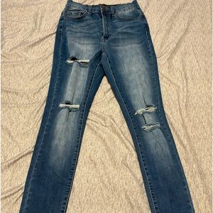 Fashion Nova Trisha Ripped High Rise Skinny Jeans Size 5